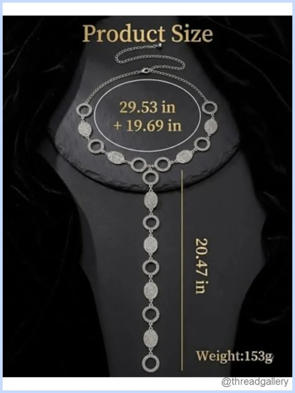 Metal Waist Chain Belt Medieval Renaissance Adjustable Costume Accessory